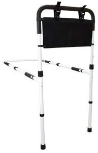 Secure Bed Assist Hand Rail Grab Bar with Adjustable Floor Support