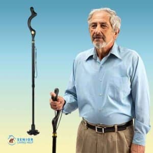 cane with a man